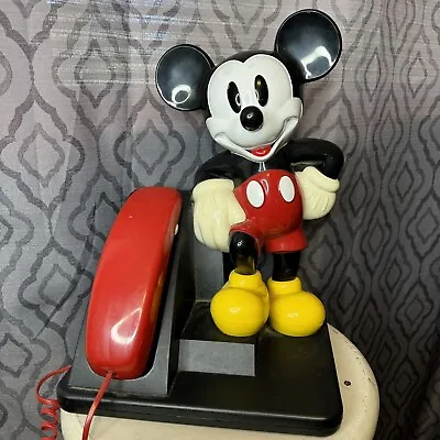 Vintage Disney Mickey Mouse Telephone AT&T Designline Phone 1990's Landline   • $32.04