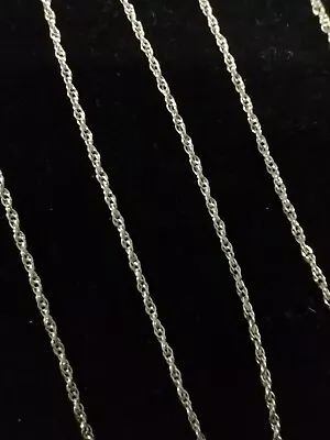 925 Sterling Silver 1.5mm Rope Chain Necklace 20  2g ULTRASONIC CLEANED! • $4.99