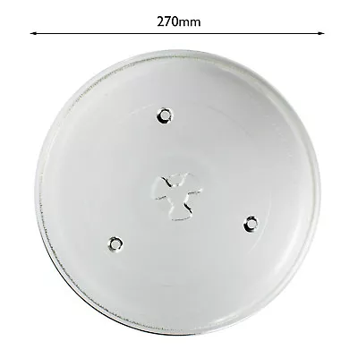 Glass Turntable Plate Dish Tray 270mm For PRESTIGE Microwave SM23 Spare Part • £12.33