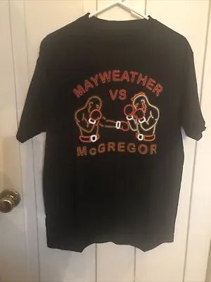 Mayweather Vs McGregor Boxing T Shirt Medium Black • $9.99
