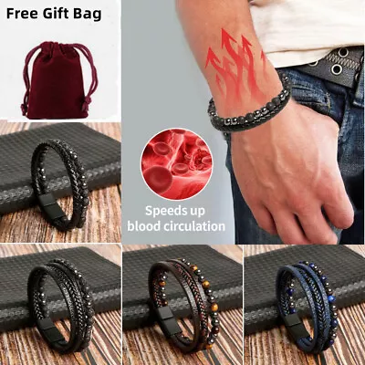 Magnetic Bracelet Therapy Weight Loss Arthritis Health Pain Relief For Men  • £4.79