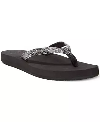 £37.99 • Buy Reef Star Cushion Sassy Flip Flop – Black/Silver