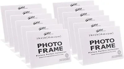 Photo Booth Frames - 7X5 Inch Clear Acrylic Display Slanted Back 7X5 Horizontal • $30.99