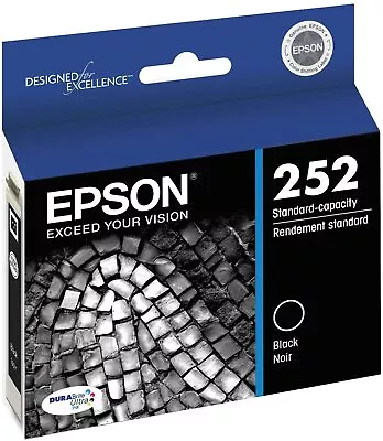 Original EPSON T252 (T252120-S) DURABrite Ultra Ink Standard Capacity Black • $10.47