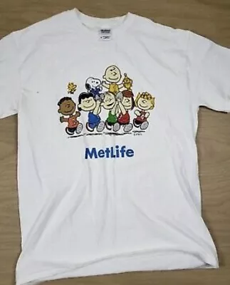 NEW MetLife Peanut Snoopy T Shirt Charlie Brown Celebration Shultz Size XL • $25