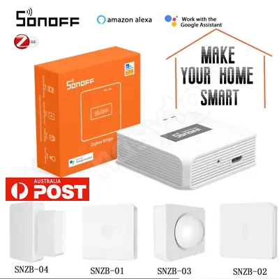 SONOFF Zigbee Wireless Switch Bridge Door Temperature Humidity Motion Sensor AU • $20.39