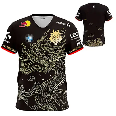 League Of Legends S10 Tshirt Team G2 Jersey Unisex TEE Game LOL Dragon T-shirt  • $26.39