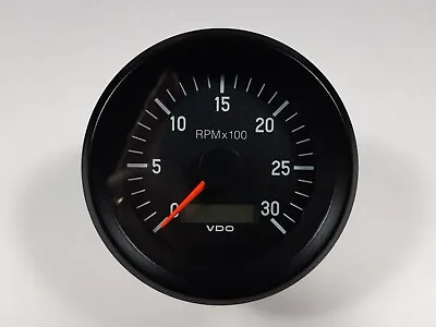 VDO 333 962 Programmable 3000 RPM 3 3⁄8” (85mm) Tach. With Hourmeter 12/24V • $112.68