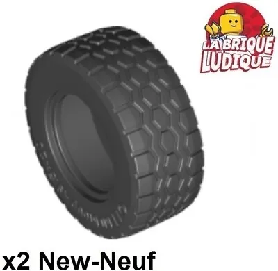 LEGO 2x Tire 49.5 X 20 Cleat Black/Black 15413 New • $5.62