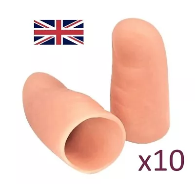 £6.99 • Buy 10 X Thumb Tip. Magic Fake Thumb Magicians Rubber Thumb. Vanish Tricks Close Up