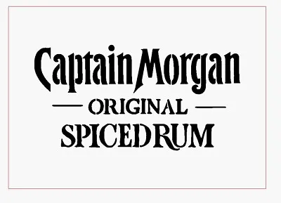 Captain Morgan Inspired Stencil PaintingAirbrush Craft Mylar Sheet Spiced Rum • £3.99