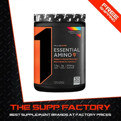 RULE 1 Essential Amino 9 RAINBOW CANDY 30 Serves | Energy Recovery BCAA EAA • $54.95