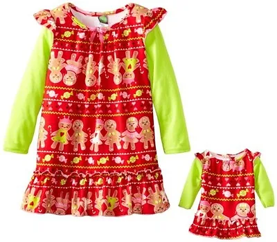  Dollie Me 4 6X And Doll Matching Christmas Nightgown Pajama Ft American Girl • $19.99