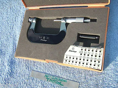 Thread Micrometer 2 -3  W/standard No Anvils Mitutoyo 126-139 Over 575 When New  • $525