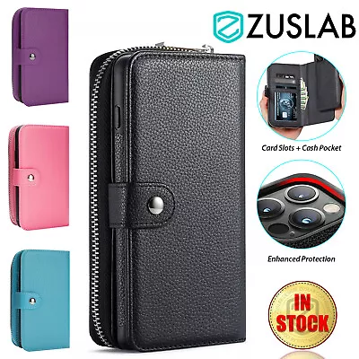 $23.95 • Buy For IPhone XS Max XR X 8 7 6 Plus SE Case Leather Card Wallet Magnetic Cover