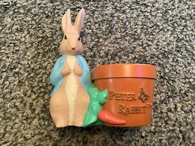 Vintage Peter Rabbit Plastic Easter Egg Cup Beatrix Potter 9.5cm Tall • £9.99