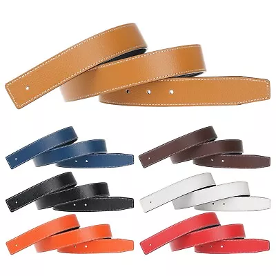 H Full Grain Leather Buckleless Replacement Strap For Men And Women 32mm Wide • $31.99