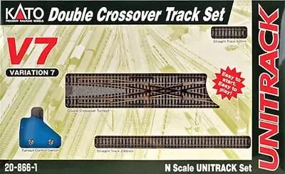 Kato N Scale Unitrack V7 Double Crossover Track Set • $79.99