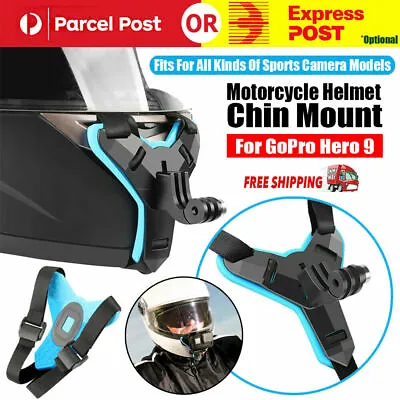 $13 • Buy Helmet Chin Mount Holder Motorcycle Strap For GoPro Hero 9/8/7/6/5 Sports Camera
