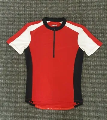 🔶️vintage Retro Inoc Red Black Mens Cycling Jersey Bike Bicycle Tour Large L • $29.99