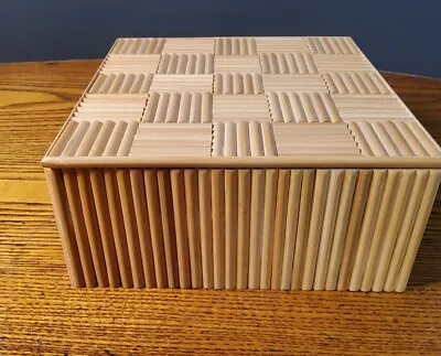 Bamboo Trinket Box. 7 X7 X 3  • $10