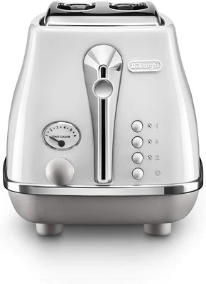 $157.87 • Buy De''Longhi | Icona Capitals 2 Slice Toaster | CTOC2003W| Vintage Style Toaster