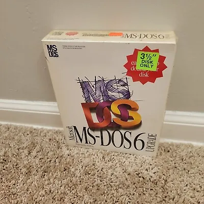 Microsoft MS-DOS 6 Operating System Upgrade - New Sealed 6.0 3.5  • £23.71