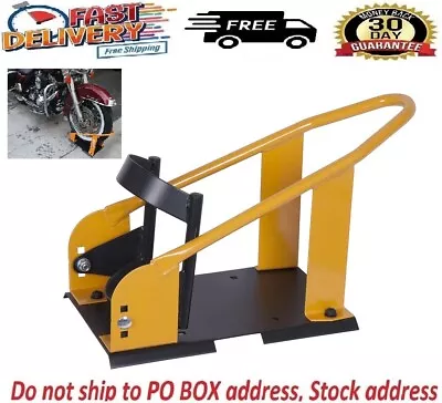 Adjustable Motorcycle Wheel Chock Heavy Duty Transport Tire Mount Truck Trailer • $50.97