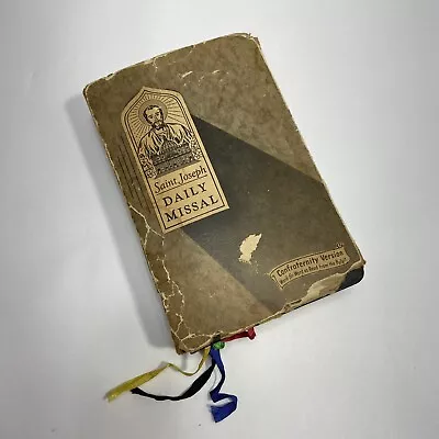 St Joseph Daily Missal Confraternity Edition 1963 With Outer Box  And Bookmark • $21.77