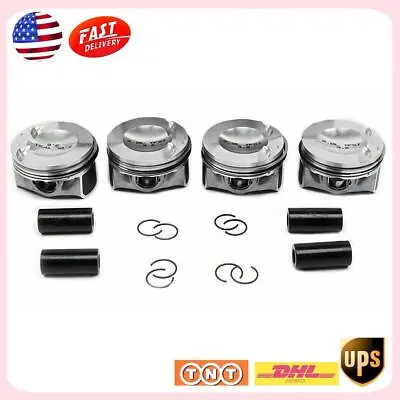 4x Piston & Rings Kit EA888 82.5/Φ23mm For Audi VW GTI Passat Tiguan A3 16V 2.0T • $75.99