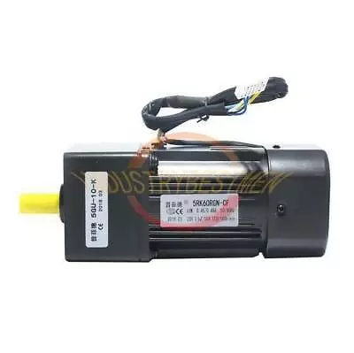 One  220V 60W Gear Reducer Motor Variable Speed Reversible Motor + Governor 1:10 • $132.34