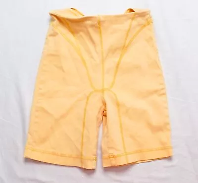 Zara Women's High-Rise Stretchy Decor Stitch Biker Shorts EG7 Orange Size XS • $12.34