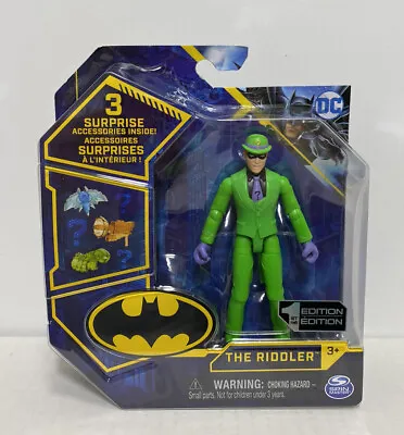 NEW 2020 Spin Master DC - The Caped Crusader 4in Figure: RIDDLER (1st Edition) • $24.99