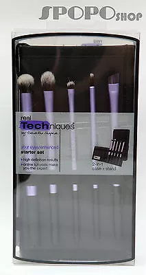 Real Techniques Eyes /Enhanced Brush Starter Sets 2in1 Case+Stand 100% Authentic • $19.75