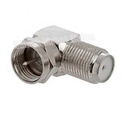 90 Degree Right Angle F Male Female Connector Adapter Coaxial Cable Rg6 Rg59 Lot • $45.99