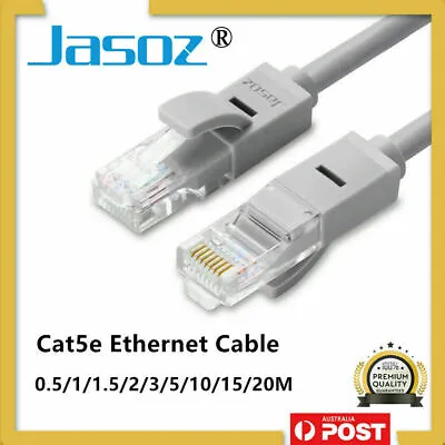 $4.80 • Buy JASOZ Cat5e Ethernet Network Cable LAN Router Internet Patch  1 2 3 5 10 15 20m