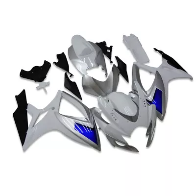 SM Injection Blue White Fairing Kit Fit For  2006 2007 GSXR 600 750 A095 • $399.99
