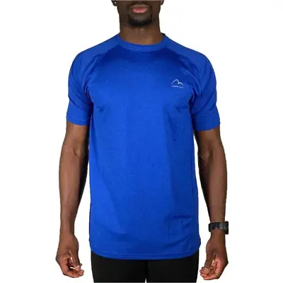 £7.95 • Buy More Mile Mens Train To Run Running Top Blue Short Sleeve T-Shirt Sports Workout