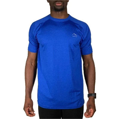 £7.95 • Buy More Mile Mens Train To Run Running Top Blue Short Sleeve T-Shirt Sports Workout