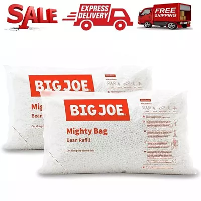 Bean Bag Filler Refill Chair Seat Lounge Beans 2-Pack 100 L Polystyrene Big Joe • $46.99