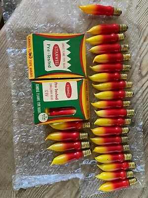 Vintage 29 Candle Flame Christmas Lights 7 1/2 C Work • $16