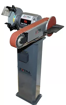 Bench Grinder 200mm /Belt Linisher 50x1220mm/Disc Sander 175mm W/Pedestal Stand • $572.45