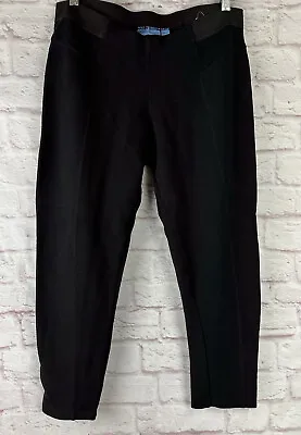 Simply Vera Wang Everyday Luxury Shaping Scuba Leggings Pants Black Large Ankle • $15.99