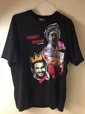 Pablo Escobar Rebel Minds Everyone Has A Price Embroidered Shirt Mens Medium Tee • $27.99