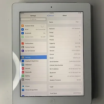 Apple IPad 3rd Gen A1430 64GB WiFi + 4G Cellular UNLOCKED - GREAT Condition • $55