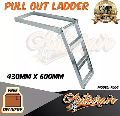 UTE 4x4 Caravan RV Trailer Utility Ladder  Motor Home TRUCK DOOR Folding Step M4 • $109.95