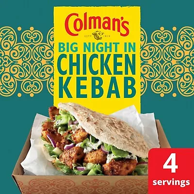 Colman's Chicken Kebab Mix 2 X 30g Pkts~FRESH STOCK~FREE POSTAGE • £4.30