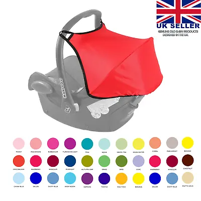 Universal Baby Car Seat Sun Canopy Shade Shield Wind Cover Waterproof Hood • £9.99