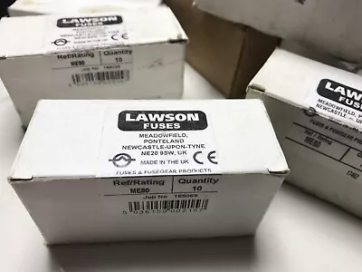 £28 • Buy 80 A BS88-3 House Service Cut-out Main Fuse  ME80 Amp BOX 10 NEW LAWSON 415V AC