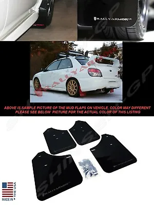 Rally Armor Black Mud Flaps W/ Grey Logo For 2002-2007 Impreza WRX STI Sedan • $146.50